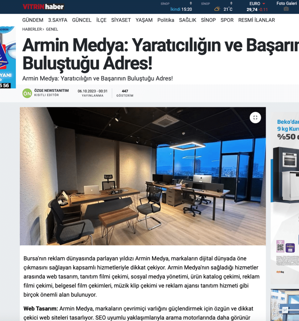 Armin Medya Prodüksiyon Bursa Haberler Basında haber 3